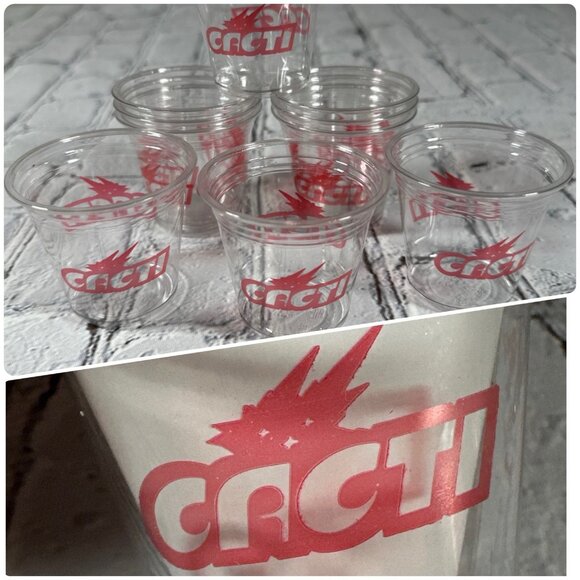 Cacti Travis Scott Plastic Shot Cups Cactus Jack Astroworld  3 oz Lot Of 10 NEW - Picture 1 of 6